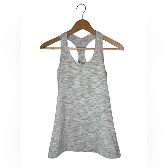 Lululemon Cool Racerback Tank Heathered Gray size 2 Small - Picture 1 of 8